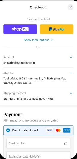 Checkout de Shopify